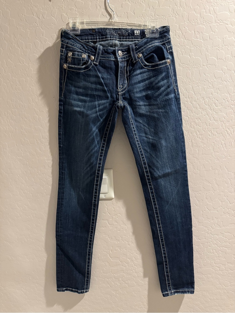 Miss Me Dark Indigo Skinny Jeans